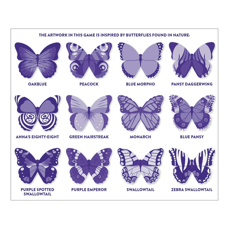 Mudpuppy Butterflies Shaped Memory Match, Multicolor