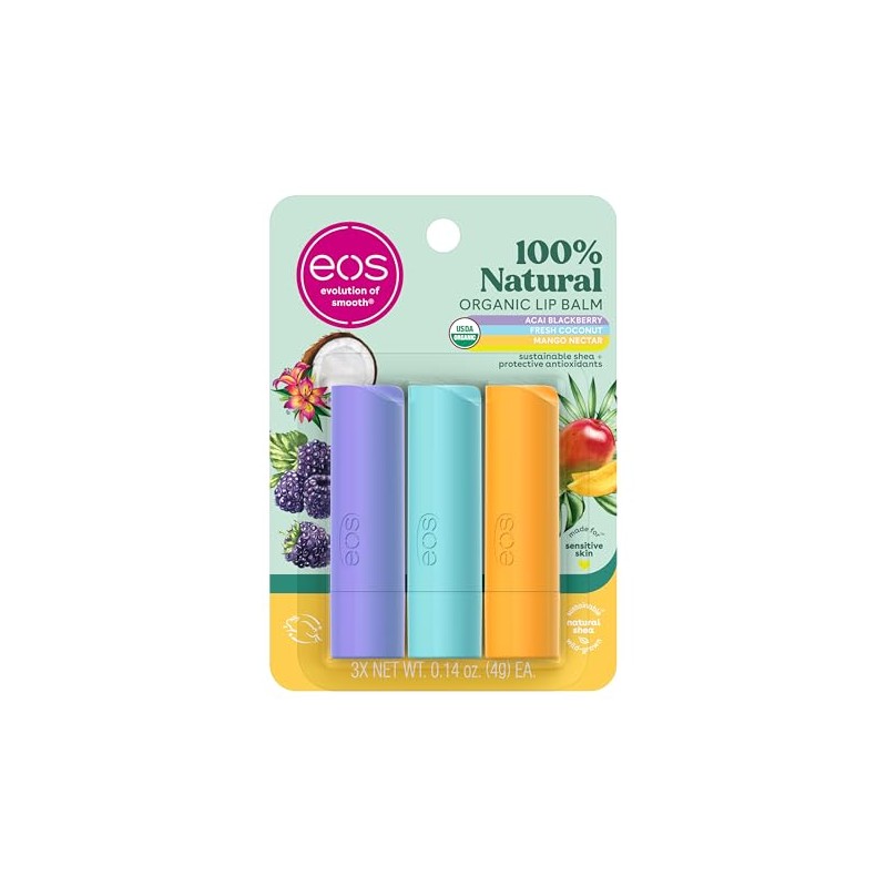 eos Bálsamo labial de karité natural - Acai Mora, Coco