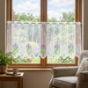 suction Cafe Curtains, Kitchen Curtains for Windows, Lace Curtains with