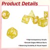 sourcing map Polyhedral Dice Set, 7 Pcs Acrylic Dice for