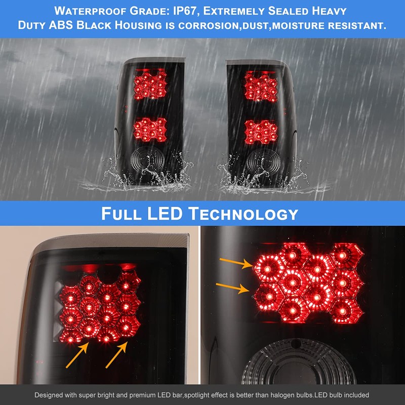 Nixon Offroad Tail Lights for Ford Ranger 2001 2002 2003