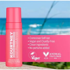 KOURTNEY KELLAR SELF TANNING MOUSSE BRAND NEW WITH TANNING MITT Shade Medium