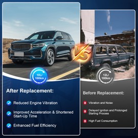 Fuel Pump, Fit for 1997 1998 1999 2000 Chevy/GMC C1500 C2500 C3500 K1500 K2500 K3500 Pickup 4.3L 5L 5.7L 7.4L, Electric Fuel Pump with 2 Connectors & Level Sensor & Sending Unit, Replace E3947M