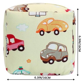 SANFERGE Decorative Door Stopper, Weighted Fabric Door Stopper with Handle, Heavy-Duty Square Door Floor Stop for Bedroom, Living Room, Interior, Doors