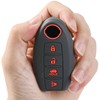 2 PCS Silicone 4 Button Remote Control Key Case Fob