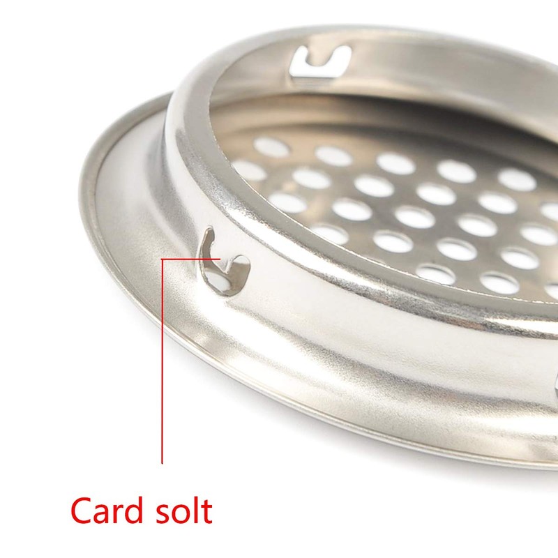 COMOK 10Pcs 53mm/2inch Stainless Steel Air Vents, Circular Vent Stainless