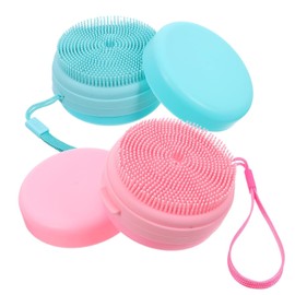 2 Cepillos Exfoliantes Corporales de Silicona, Depurador para Ducha y Lavado de Cabello