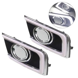 Riloer Front DRL Driving Fog Light White And Amber, Compatible with Nissan 2016-2019 Sentra Sylphy, Daytime Running Light 2 Color LED Turn Signals