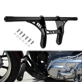 Wsays Crash Bars Front Highway Peg Engine Guard Compatible with Harley Sportster 883 1200 Iron XL 2004-2022 Without Forward Control, Gloss Black