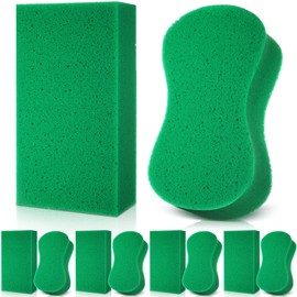 Tioncy 10 Pcs Large Sponge Bulk for Cleaning 8.7 x 4.7X 2.6 Inch Multipurpose Cleaning Sponge Car Wash Sponge Cleaning and Washing Sponge Tile Grout Sponge Boat Bail Sponge Household Cleaning Sponge