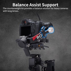 Nitze Counterweight Kit for DJI RS 4 Pro/RS 4 / RS 3 Pro/RS 3/ RSC 2/ RS 2 Stabilizers, Gimbal Counterweights and Clamp Kit with Mounting Clamp and 50g / 100g Counterweights - N28-S4