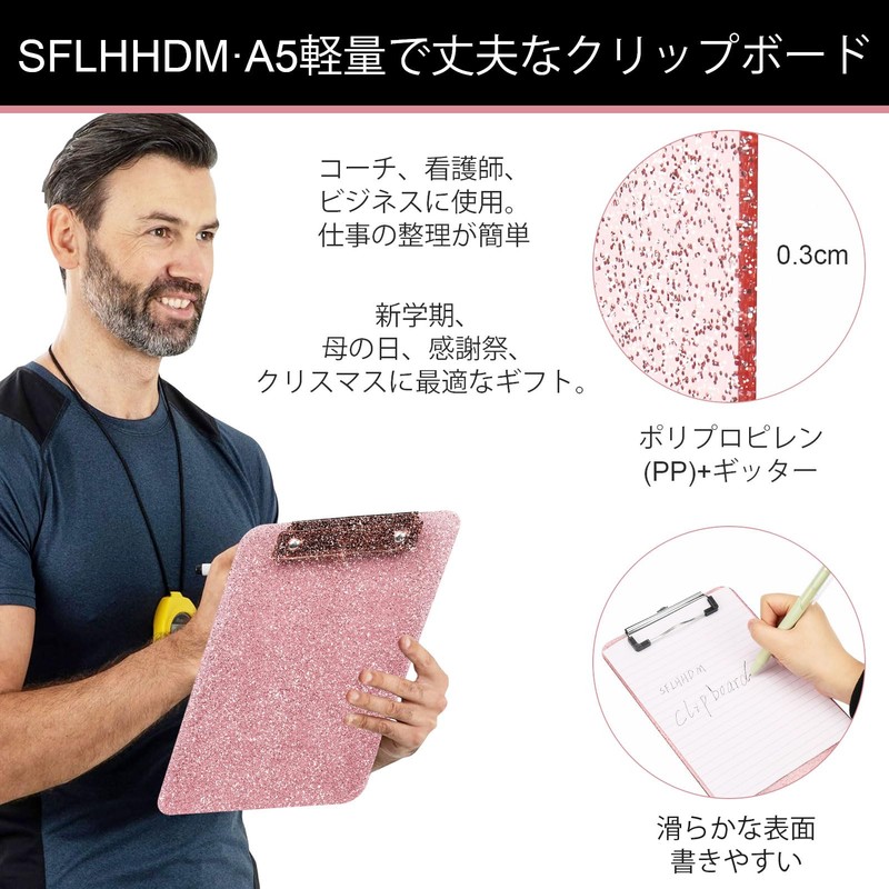 SFLHHDM Clipboard Folder A5 Thin File Board Wall Mount A5
