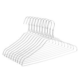 Mr. Pen- Wire Hangers, 10 Pack, Metal Hangers, Wire Hangers for Clothes, Wire Coat Hangers, Metal Clothes Hanger, Silver Hangers, Shirt Hangers, Slim Hangers, Thin Hangers, Standard Hangers