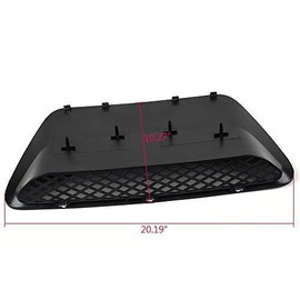 Hood Scoop Molding Bezel Compatible for Dodge Ram 1500 SRT 2004-2005 Replacement YL23TZZAB ( 4 Retainer Nuts Included )