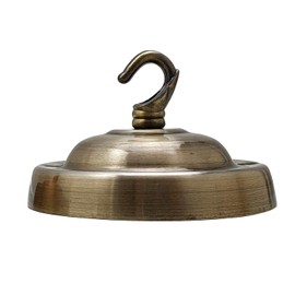 LEDSone Ceiling Rose Hook Plate Vintage Green Brass Metal 10.5 cm Antique Single Out Side Fitting with Accessories for Chandliers Pendant Lights Wall Lamps Hanging Lights Planters Decorations