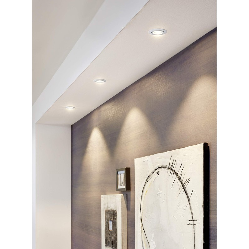 Eglo Recessed Light Die-Cast Aluminium 5 W, White, 3 Units