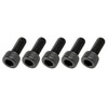 POSH 900615-K1 Motorcycle Supplies, Cap Bolts, Stainless Steel, Black, 5