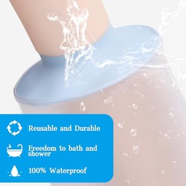 Fasola Plaster Protection Waterproof Arm Children for Showers, Plaster Bag Arm Child Reusable, Shower Protection Children Plaster Bandage and Bandage Keep Dry, S