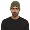 Minus33 Gorro reversible de lana merina, micropeso, color azul pizarrón/gris