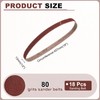 HARFINGTON 1/2 x 18 Inch Sanding Belts, 15 Pcs 80