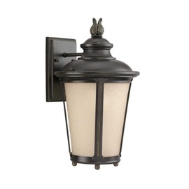 Generation Lighting 88241EN3-780 Cape May One Light Outdoor Wall Lantern, Burled Iron Finish