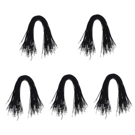 DOITOOL 250 Pcs Elastic Barbed String Highly Stretchable Crafting Cords with Metal Ends for DIY Projects Hat Straps and Secure Fixation