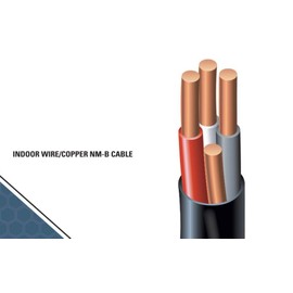 8/3 NM-B Wire with Ground, Non-Metallic Sheathed Cable 100% Pure Copper 8 AWG (Black, White, Red) 3 Conductor Plus Ground Residential Indoor Wire for Outlets, Switches, Range, Dryer, EV (25 Feet)