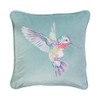 Wrendale Designs By Hannah Dale "Wisteria Wishes" Hummingbird Embroidered Cushion