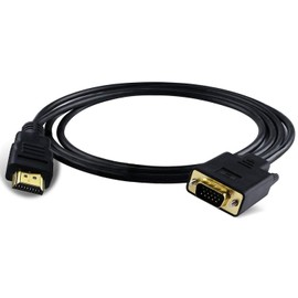 Multibao HDMI to VGA Cable, 1080P Gold plated Built-in IC Chip HDMI Male to VGA Male Adapter for PC HDTV Monitor 2M
