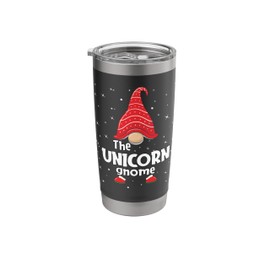 Travel Mug Unicorn Gnome Matching Christmas Funny Stainless Steel Insulated Tumbler