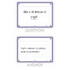 Flash Cards, Ruled with Violet Frame, A6, Pack of 80
