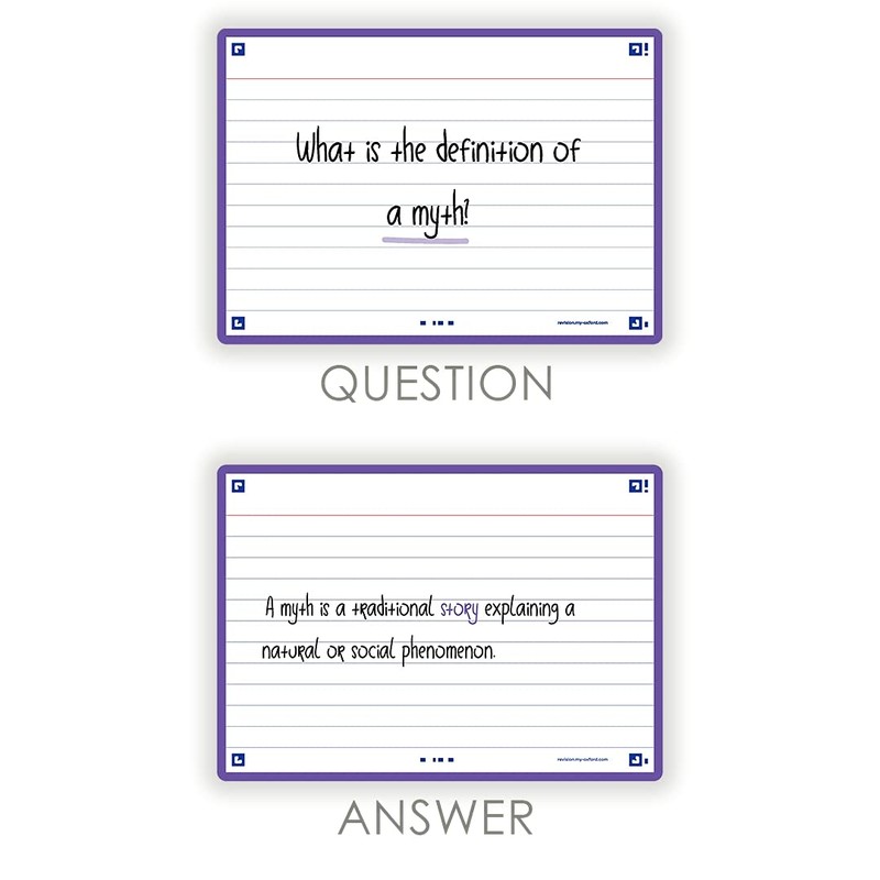 Flash Cards, Ruled with Violet Frame, A6, Pack of 80