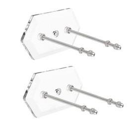 2 Packs Clear Skateboard Wall Mount Skateboard Hanger for Skateboard Deck Display and Storage, Floating Effect
