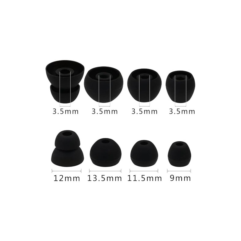 Rqker Eartips Compatible with Beats Flex Powerbeats Pro Earbuds, 16