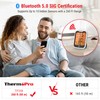 ThermoPro TP358 Bluetooth Thermometer for Room Temperature with Built-in Clock,