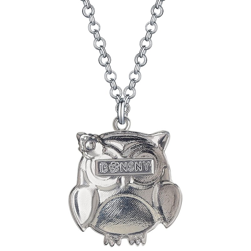 WEVENI Alloy Cute Owl Necklace Owl Pendant Chain Bird Jewelry