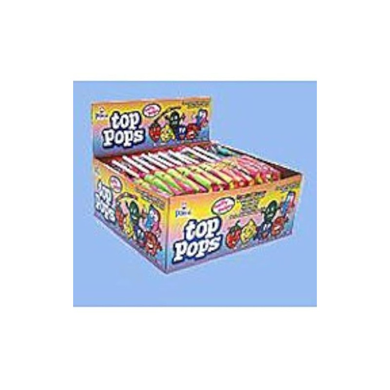 Top Pops Taffy Lollipops Assorted Flavors 48 ct