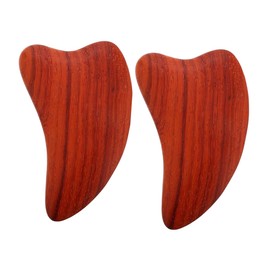 Healeved Wooden Facial Neck Massager Board Set Natural Wood Massage Equipment Multipurpose Scraping Tool Face Scraping Massager
