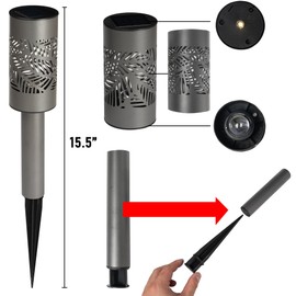 Dazzle Bright Solar Pathway Lights Outdoor, 12 Pack LED Warm White Waterproof Solar Powered Landscape Lights for Walkway Driveway Lawn Patio Yard Garden