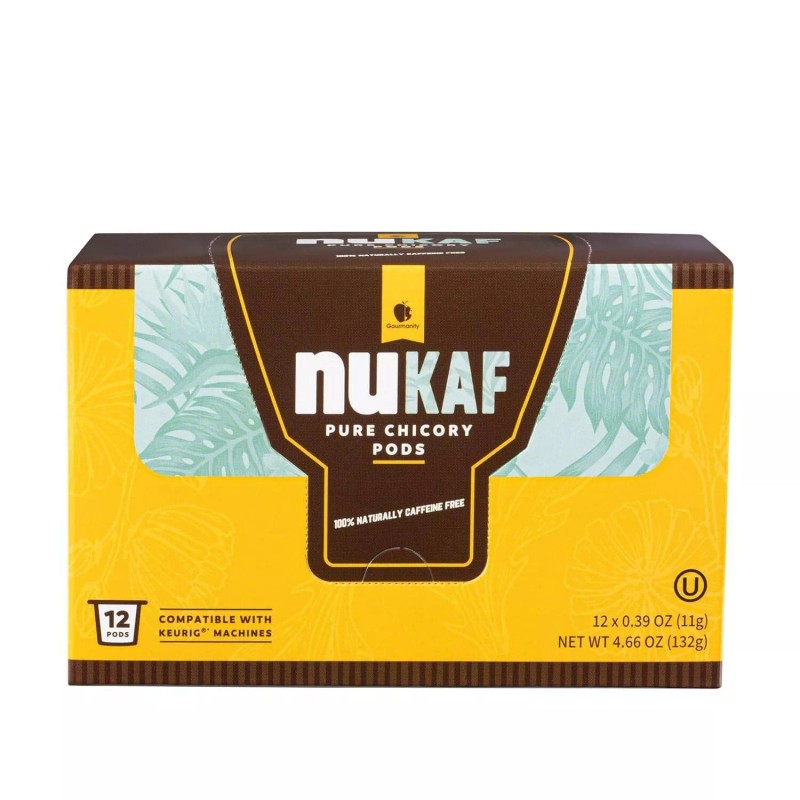 nuKAF Chicory Coffee Keurig K Cups 100% Chicory Root Coffee