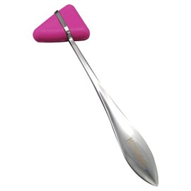 Taylor Martillo de Reflejos Rosa, Practico y ligero, Cabezal de PVC, Mango de acero, Rodilla, Nervios