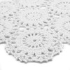 kilofly Crochet Cotton Lace Table Placemats Doilies Pack, 4pc, White,