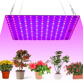 Lixada Plant Lamp LED Full Spectrum 169 LEDs Plant Lamp Growing with 4 Hooks Plant Light Hanging LED Grow Light for Greenhouse Plants, Vegetables, Flowers (Red + Blue)