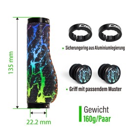 Chooee Ergonomic Mountain Bike Grips,Silicone Bike Handlebar grips for MTB/BMX. (longlin)