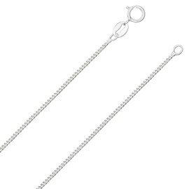Designer Inspirations Boutique 20" Inch Sterling Silver 1.2 mm Wide Curb Chain Necklace for Women Men Unisex - Trace/Fine Silver Chain - Weight: 2.1 Grams. SC35