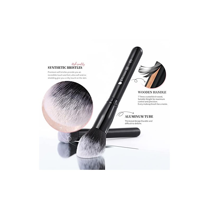 DUcare Brochas de maquillaje profesionales 15pcs Brochas para maquillaje set