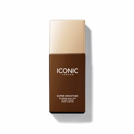 ICONIC LONDON Super Smoother Blurring Skin Tint | Light to Medium Coverage, Hydrating, Ultra-Lightweight Tinted Moisturizer, Cruelty-Free, Vegan Makeup (Golden Rich) 1.01 Fl oz