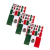ZPDNURZL 3 Sheets Mexico Flag Stickers 36 Pcs Waterproof Sports