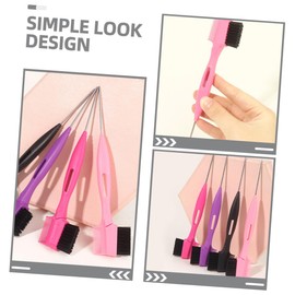 BIUDECO Professional Eyebrow Brush Set Double-headed Comb Brush Hair Edge Tool Easy to Use Portable