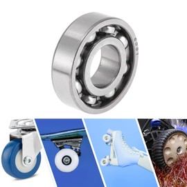 ACROPIX 6001 Deep Groove Ball Bearings Lubricated Bearings Open Type 12x28x8mm Silver Tone